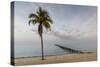 Soft Light Illuminates an Old Pier, Cuba-James White-Stretched Canvas