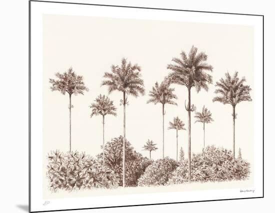 Soft Palm - Parade-Hilary Armstrong-Mounted Limited Edition