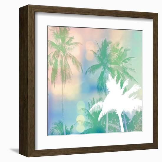 Soft Palm Trees-Evangeline Taylor-Framed Art Print