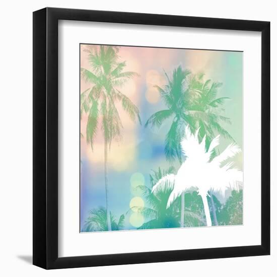 Soft Palm Trees-Evangeline Taylor-Framed Art Print