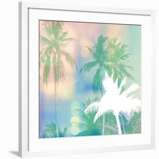 Soft Palm Trees-Evangeline Taylor-Framed Art Print