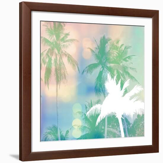 Soft Palm Trees-Evangeline Taylor-Framed Art Print