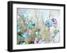 Soft Pink Hydrangea Blossom Upon Green Leafes with White Blossoms-Alaya Gadeh-Framed Photographic Print