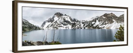 Soft Reflection On Sawtooth Lake-Brenda Petrella Photography LLC-Framed Giclee Print