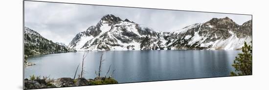Soft Reflection On Sawtooth Lake-Brenda Petrella Photography LLC-Mounted Giclee Print