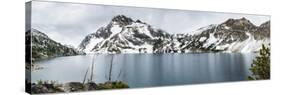 Soft Reflection On Sawtooth Lake-Brenda Petrella Photography LLC-Stretched Canvas