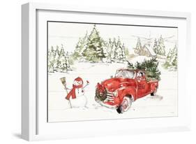 Soft Season I Dark Red-Anne Tavoletti-Framed Premium Giclee Print