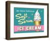 Soft Serve Turquoise-Retroplanet-Framed Giclee Print