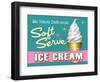 Soft Serve Turquoise-Retroplanet-Framed Giclee Print