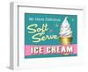 Soft Serve Turquoise-Retroplanet-Framed Giclee Print