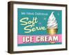 Soft Serve Turquoise-Retroplanet-Framed Giclee Print