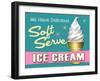 Soft Serve Turquoise-Retroplanet-Framed Giclee Print