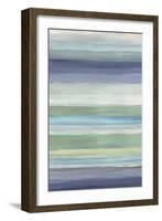 Soft Stripe Blue II-Allison Pearce-Framed Art Print