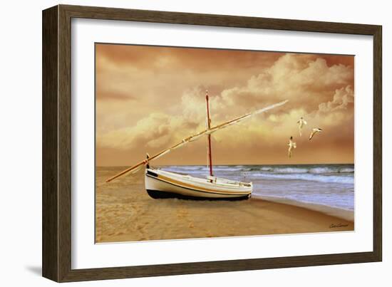 Soft Sunrise on the Beach 10-Carlos Casamayor-Framed Giclee Print