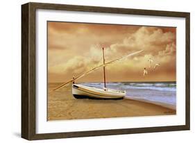 Soft Sunrise on the Beach 10-Carlos Casamayor-Framed Giclee Print