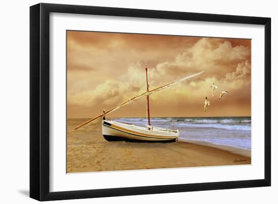 Soft Sunrise on the Beach 10-Carlos Casamayor-Framed Giclee Print