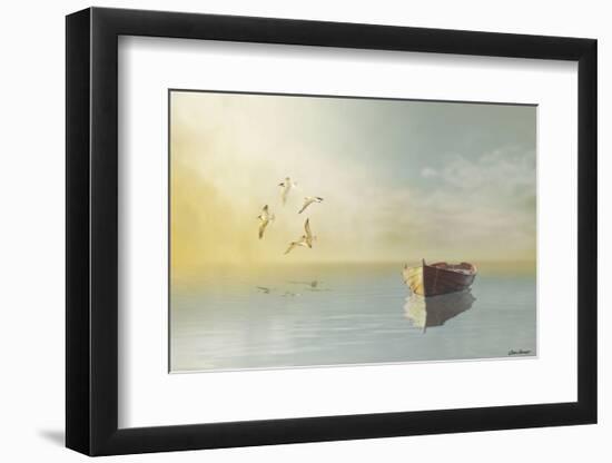 Soft Sunrise on the Beach 11-Carlos Casamayor-Framed Art Print