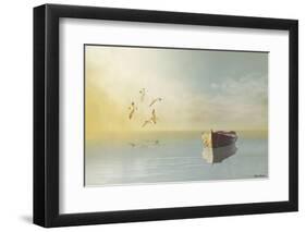Soft Sunrise on the Beach 11-Carlos Casamayor-Framed Art Print
