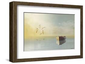 Soft Sunrise on the Beach 11-Carlos Casamayor-Framed Art Print