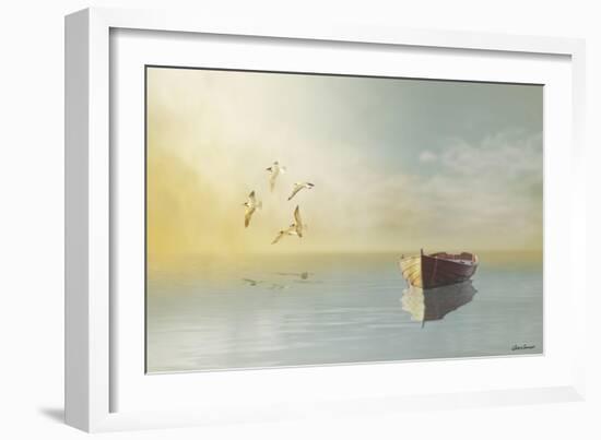 Soft Sunrise on the Beach 11-Carlos Casamayor-Framed Giclee Print