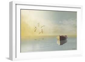 Soft Sunrise on the Beach 11-Carlos Casamayor-Framed Giclee Print