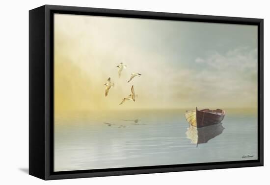 Soft Sunrise on the Beach 11-Carlos Casamayor-Framed Stretched Canvas