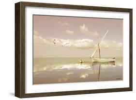 Soft Sunrise on the Beach 12-Carlos Casamayor-Framed Giclee Print