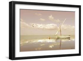 Soft Sunrise on the Beach 12-Carlos Casamayor-Framed Giclee Print