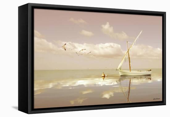 Soft Sunrise on the Beach 12-Carlos Casamayor-Framed Stretched Canvas