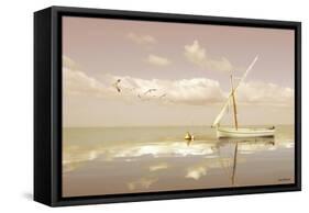 Soft Sunrise on the Beach 12-Carlos Casamayor-Framed Stretched Canvas