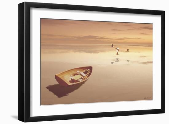 Soft Sunrise on the Beach 2-Carlos Casamayor-Framed Giclee Print