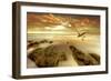 Soft Sunrise on the Beach 4-Carlos Casamayor-Framed Giclee Print