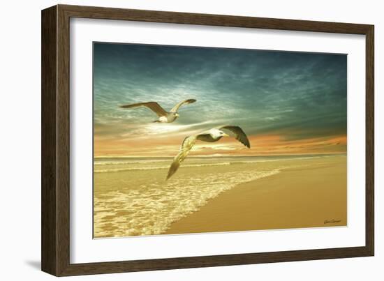 Soft Sunrise on the Beach 6-Carlos Casamayor-Framed Giclee Print