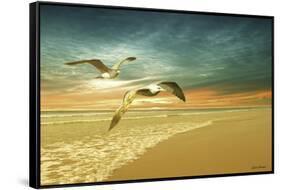 Soft Sunrise on the Beach 6-Carlos Casamayor-Framed Stretched Canvas