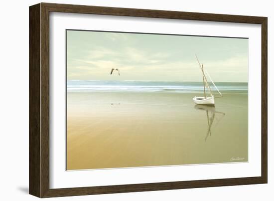 Soft Sunrise on the Beach, no. 1-Carlos Casamayor-Framed Giclee Print