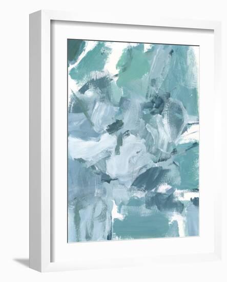 Soft Teal II-Christina Long-Framed Art Print