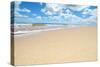 Soft Wave of the Sea on the Sandy Beach-idizimage-Stretched Canvas