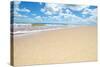 Soft Wave of the Sea on the Sandy Beach-idizimage-Stretched Canvas