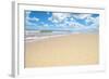 Soft Wave of the Sea on the Sandy Beach-idizimage-Framed Photographic Print