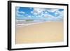 Soft Wave of the Sea on the Sandy Beach-idizimage-Framed Photographic Print