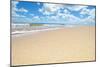 Soft Wave of the Sea on the Sandy Beach-idizimage-Mounted Photographic Print