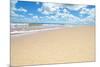 Soft Wave of the Sea on the Sandy Beach-idizimage-Mounted Photographic Print
