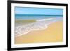 Soft Wave of the Sea on the Sandy Beach-idizimage-Framed Photographic Print