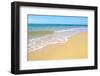 Soft Wave of the Sea on the Sandy Beach-idizimage-Framed Photographic Print