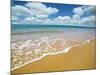 Soft Wave of the Sea on the Sandy Beach-idizimage-Mounted Photographic Print