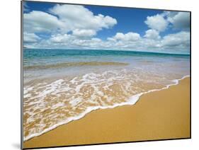 Soft Wave of the Sea on the Sandy Beach-idizimage-Mounted Photographic Print