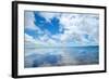 Soft Wave of the Sea on the Sandy Beach-idizimage-Framed Photographic Print