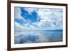 Soft Wave of the Sea on the Sandy Beach-idizimage-Framed Photographic Print