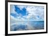 Soft Wave of the Sea on the Sandy Beach-idizimage-Framed Photographic Print