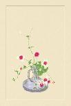 White Magnolia and Peony-Sofu Teshigahara-Framed Art Print